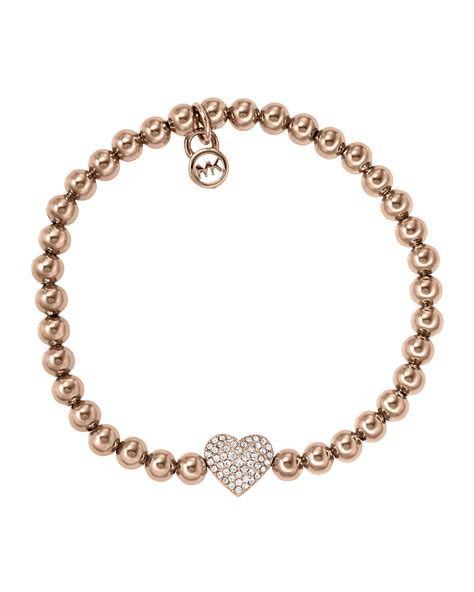 michael kors pave heart bracelet